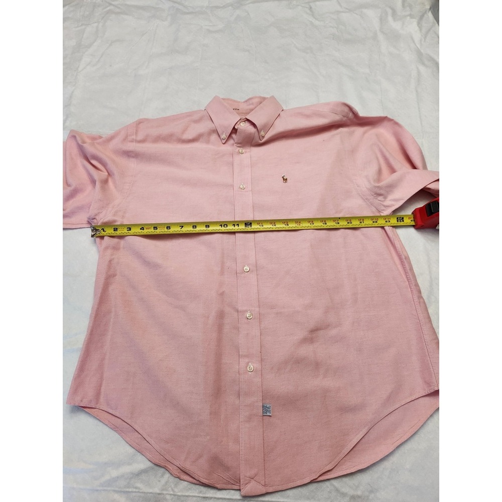 Ralph Lauren Shirt Mens XL Pink Oxford Classic Fit Button Down Long Sleeve Flesh - Picture 9 of 14